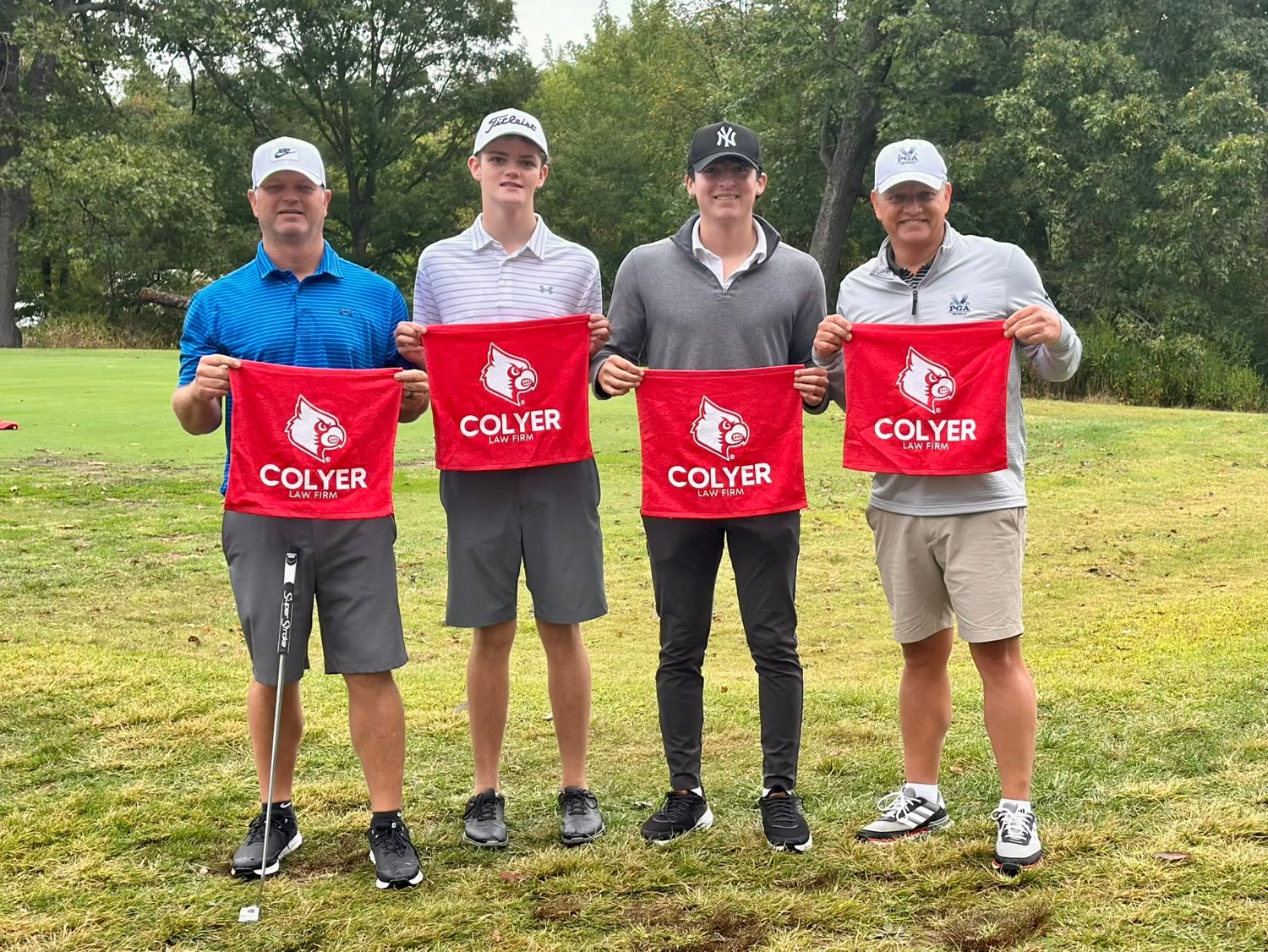 Out on the course for a cause