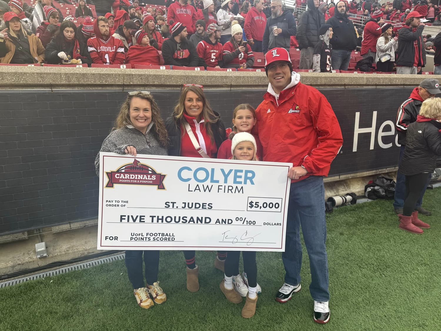 $5,000 to St. Jude - Cardinals Points for a Purpose