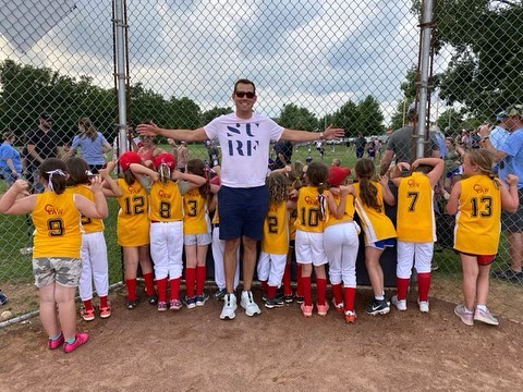 Coaching the youth softball team